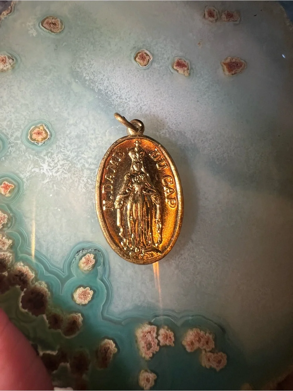 Gold Religious Medal Pendant only